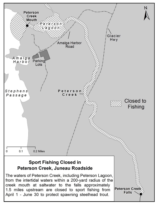 Sport Fishing Closed in Peterson Creek 